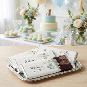 Teddy Bear Baby Shower Chocolate Hershey Bar Favors