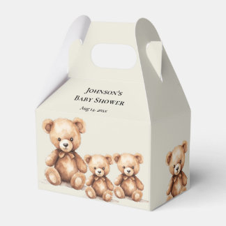 Teddy Bear Baby Shower Favor Box