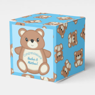 Teddy Bear Baby Shower Favor Boxes