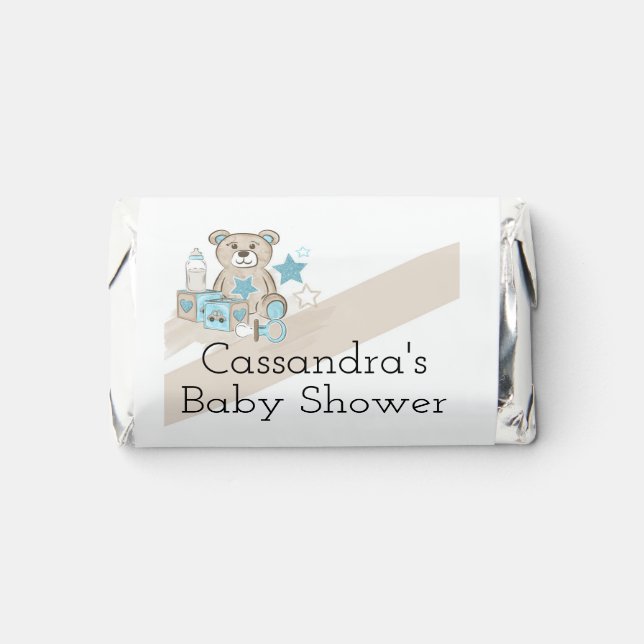 Teddy bear baby shower favors, Candy favor (Front)