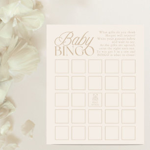 Teddy Bear Baby Shower Gifts Bingo Game