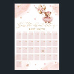 Teddy Bear Baby Shower Guess Due Date Calendar Poster<br><div class="desc">Teddy Bear Baby Shower Guess Due Date Calendar Poster. Matching items available.</div>