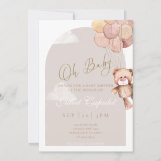 Teddy Bear Baby Shower Invitation