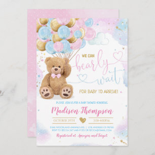 Teddy Bear Baby Shower Invitation