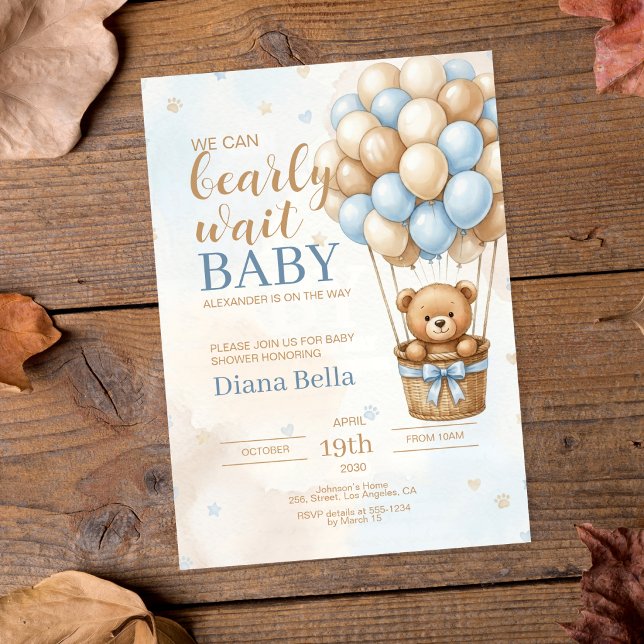 Teddy Bear Baby Shower Invitation (Creator Uploaded)