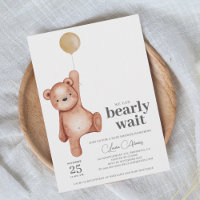 Teddy Bear Baby Shower Invitation