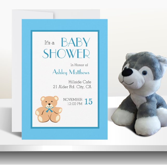 Teddy Bear Baby Shower Invitation (Creator Uploaded)