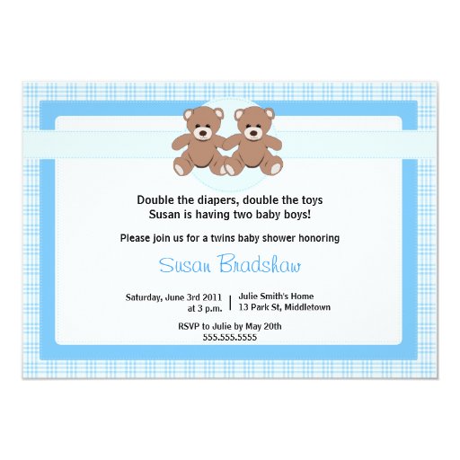 Teddy Bear Baby Shower Invitation Template Free 5