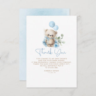 Teddy Bear Baby Shower Little Thank You