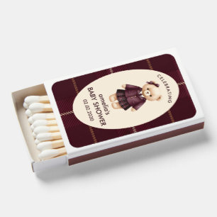 Teddy Bear Baby Shower Matchboxes