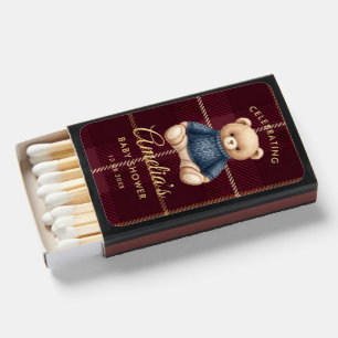 Teddy Bear Baby Shower Matchboxes