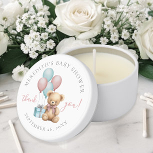 Teddy Bear Baby Shower Mini Candle Favors
