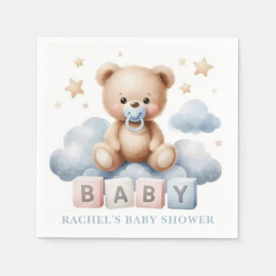 Teddy Bear Baby Shower Napkin