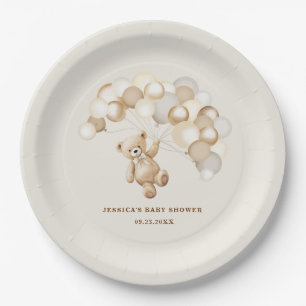 Teddy Bear Baby Shower Paper Plates