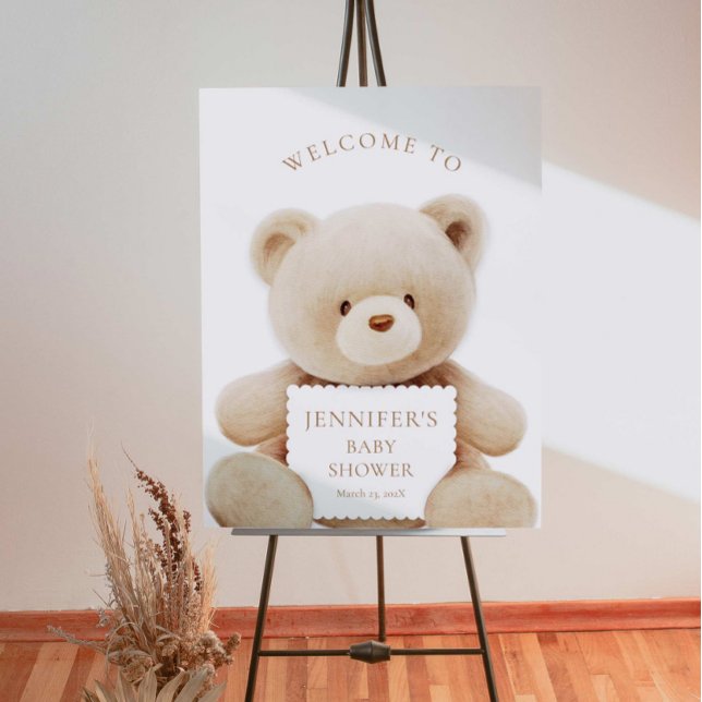 Teddy Bear Baby Shower Party Welcome Sign (Creator Uploaded)