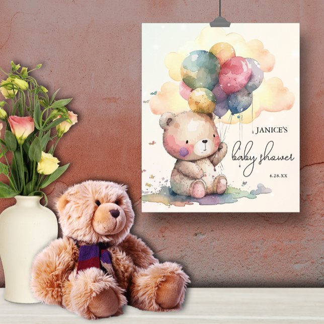 Teddy Bear Baby Shower Poster (Creator Uploaded)