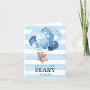 Teddy Bear Baby Shower Thank You Card