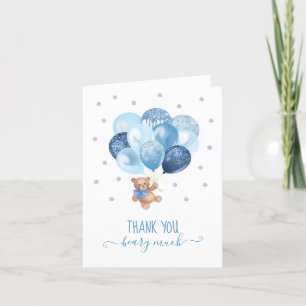 Teddy Bear Baby Shower Thank You Card