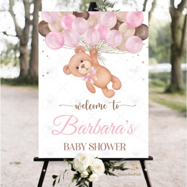 Teddy Bear Baby Shower We can barely wait  Foam Board (Teddy Bear Baby Shower Sign, We Can Bearly Wait Welcome Sign, Foam Board Baby Shower Sign, Teddy Bea)