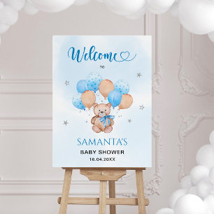 Teddy Bear Baby Shower Welcome Foam Board