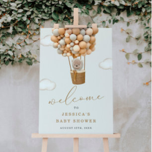 Teddy Bear Baby Shower Welcome Sign