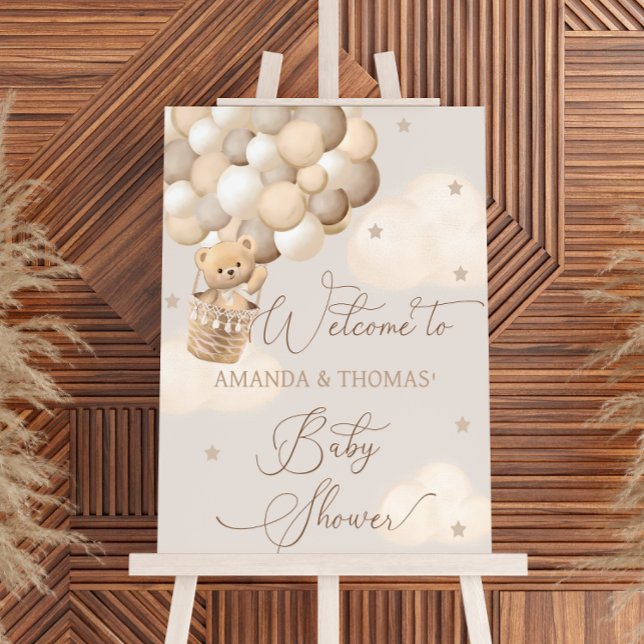 Teddy Bear Baby Shower Welcome Sign (Creator Uploaded)