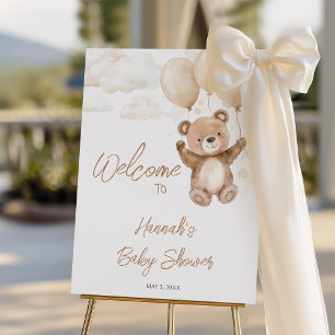 Teddy Bear Baby Shower Welcome Sign