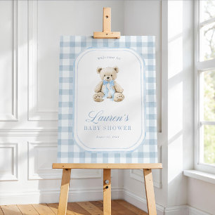 Teddy Bear Baby Shower Welcome Sign, We Can Bearly Foam Board