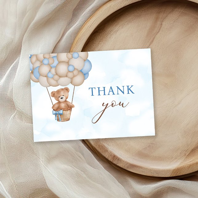 Teddy Bear Baby Thank You Card (Creator Uploaded)