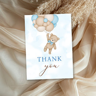 Teddy Bear Baby Thank You Card