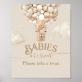 Blue Bearly Wait Balloons Baby Shower Stickers - Pig Party Prints