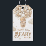 Teddy Bear Balloon Bearly Wait neutral Baby Shower Gift Tags<br><div class="desc">A little bear is on the way? Of course you’ll celebrate! This Bear Balloons " We Can Bearly Wait" design help you plan a great gender neutral Baby Shower!</div>