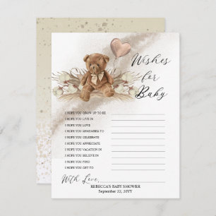 Teddy Bear Balloon Wishes for Baby Game