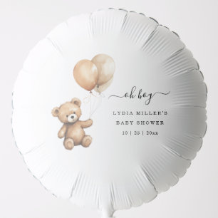 Teddy bear Balloons baby shower Gender neutral