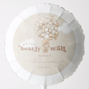 Teddy Bear Balloons Bearly Wait Shower Balloon