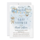 Teddy Bear Balloons Boy Bearly Wait Baby Shower