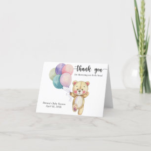 Teddy bear balloons - thank you