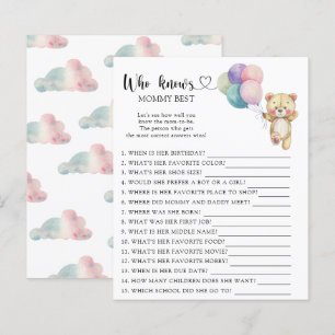 Teddy Bear Balloons - Who knows mommy best