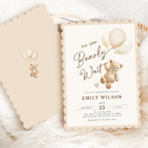 Teddy Bear Baloons Baby Shower