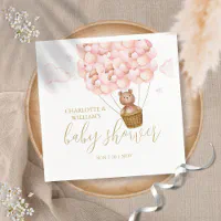 Baby girl shower best sale napkins