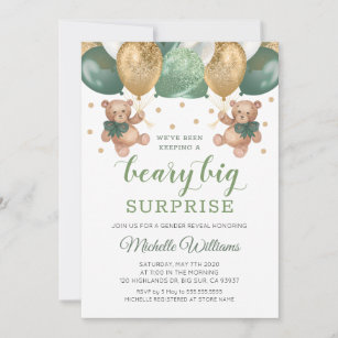 Editable Bobbers or Bows Gender Reveal Invitation Invite Digital