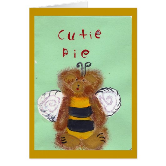 TEDDY BEAR BEE Card (Front)
