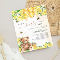 Teddy bear bees honeycomb budget Baby Shower