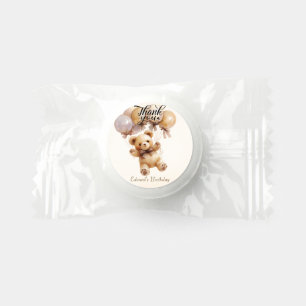 Teddy Bear Beige Balloon Birthday Life Saver® Mints
