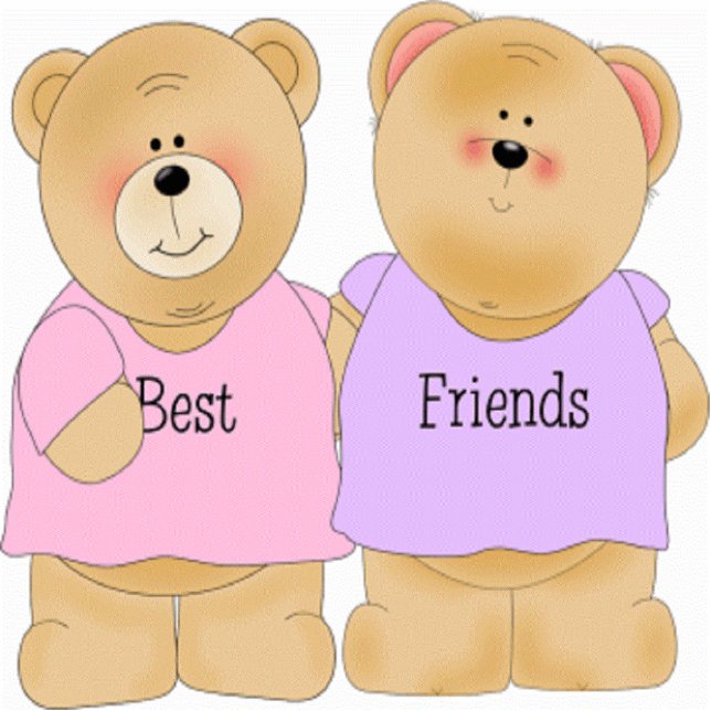Teddy Bear Best Friends Sculpture (Front)