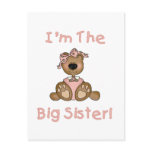 Teddy Bear Big Sister Tshirts and Gifts Postcard Teddy Bear Big Sister Tshirts and Gifts Postcard