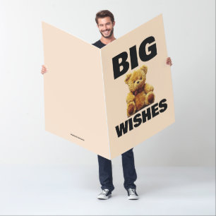 TEDDY BEAR BIGGEST JUMBO BIRTHDAY CARD