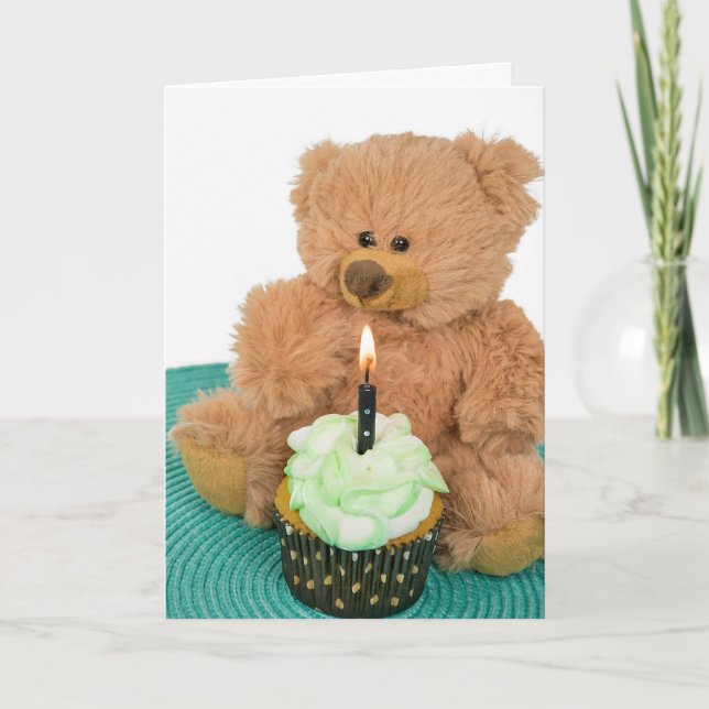 teddy bear birthday card (Front)