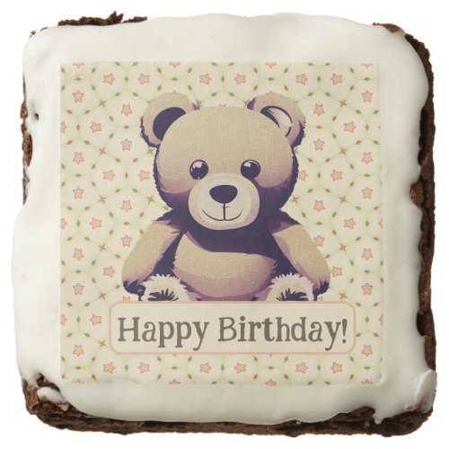 Teddy Bear Birthday Dozen Brownies