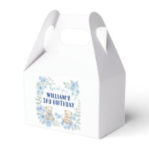 Teddy Bear Birthday Party Favor Boxes